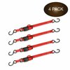 Dc Cargo 1in X 15' NeatStrap Ratchet Strap, 4PK 115YRSSH-4